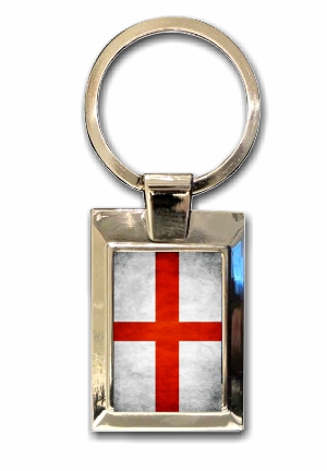 England flag metal keyring